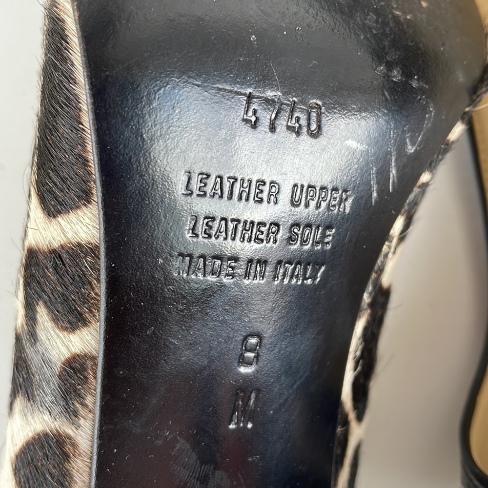 Franco Barbieri Giraffe Print Calf Hair Pumps - Picture 6 of 8